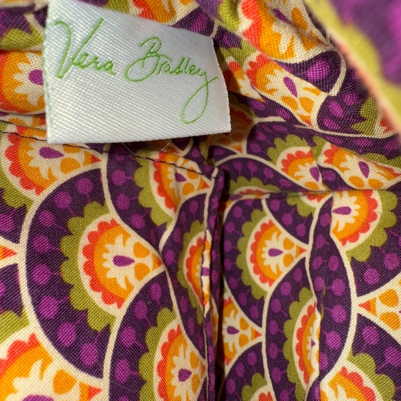 Vera Bradley Plum Crazy Barbara Frame Handbag - Picture 5 of 5